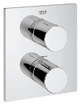 Grohe&nbsp;Grohe Cosmo Thermostat Shower Valve Square Trim