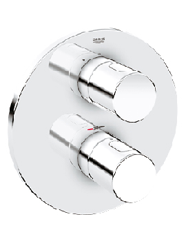 Grohe&nbsp;Grohe Cosmo Thermostat Shower Mixer Round Trim
