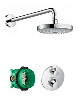 Hansgrohe&nbsp;Round valve with Croma Select (180) overhead - 88101022