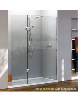 Matki&nbsp;Boutique Walk-in Recess with Hinge Panel and Integrated Tray - NWSR
