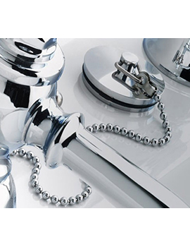 Silverdale (Sanitan)  Basin Waste, Plug, Chain and Stopper