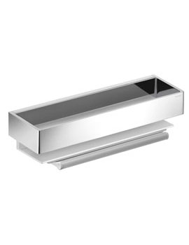 Edition 11 Soap basket with squeegee  brushed nickel - 11159050000