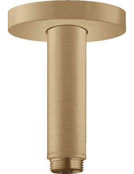 Hansgrohe Ceiling connector S 100 mm brushed bronze - 27393140