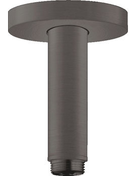 Hansgrohe Ceiling connector S 100 mm brushed black chrome - 27393340