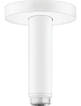 Hansgrohe Ceiling connector S 100 mm matt white - 27393700