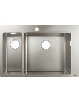 S71 S711-F655 Built-in sink 180/450 stainless steel - 43309800
