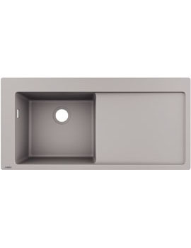 S51 S5110-F450 Built-in sink 450 with drainer concreate grey - 43330380