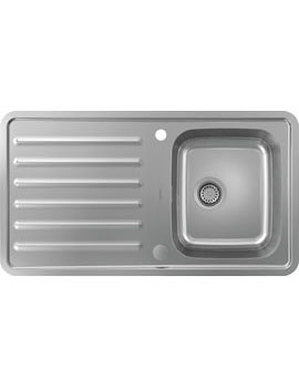 S41 S4113-F340 Built-in sink 340 with drainboard stainless steel - 43337800