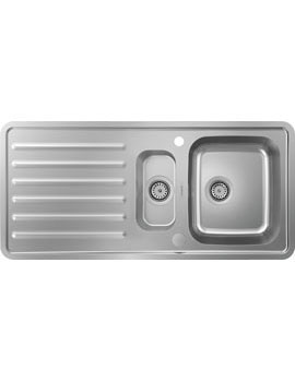 Hansgrohe S41 S4113-F540 Built-in sink 340/150 with drainboard stainless steel - 43339800