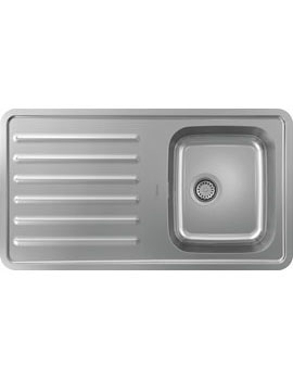 Hansgrohe S41 S4111-F340 Built-in sink 340 with drainboard stainless steel - 43340800