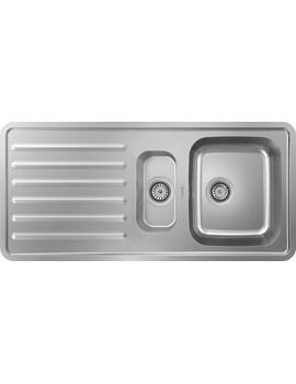 Hansgrohe S41 S4111-F540 Built-in sink 340/150 with drainboard stainless steel - 43342800