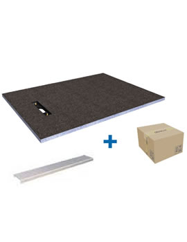 Abacus Elements Linear Drain Level Tray Kits - 1200 x 900mm End