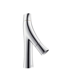 Axor Starck Organic two lever basin mixer 80 with non-closing waste valve 12011000