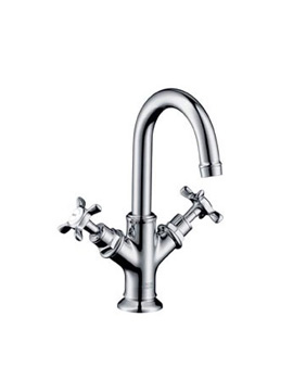 Axor Montreux two handle basin mixer 160 for hand washbasins with pop-up waste set chrome 