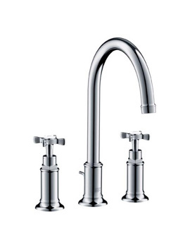 Axor Montreux three hole basin mixer 180 with pop-up waste set chrome 16513000