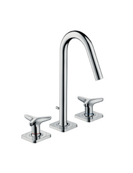 Axor Axor Citterio M three hole basin mixer with star handles with pop-up waste set 34135000