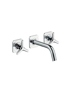 Axor Citterio M concealed wall-mounted three hole basin mixer with star handles projection