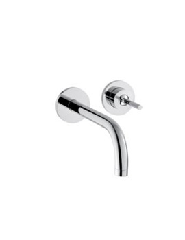 Axor Uno wall-mounted single lever basin mixer with escutcheons projection: 225 mm 381160