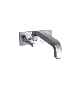Axor Axor Citterio wall-mounted single lever basin mixer with plate projection: 220 mm 39115000