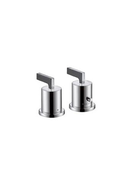 Hansgrohe Citterio 2-hole deck-mounted thermostat with lever handles 39482000