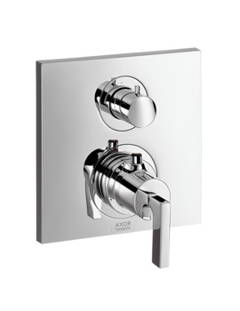 Axor Citterio thermostatic mixer with shut-off valve with lever handle 39700000