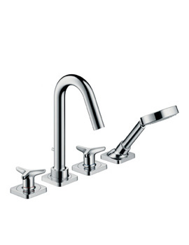 Axor Citterio M deck-mounted four hole bath mixer with star handles 1/2inch 34446000