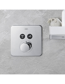 Axor ShowerSelect Soft Cube concealed thermostat for 2 outlets 36707000