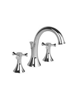 Brookhaven 3 Hole Deck Basin Mixer Cross Handle- 31141MW