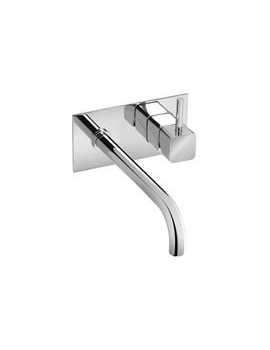 Cifial Mini Square 2h Wall Basin Mixer