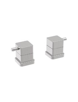 Mini Square Pair Deck Bath Valves