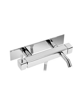 Mini Square 2 Hole Wall Bath Shower Mixer