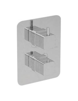 Mini Square Thermostatic Shower Valve with 2 way diverter