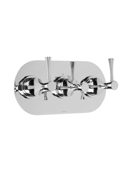 Cifial Brookhaven Lever 3 Control Landscape Thermostatic Shower Valve With 2 Outlets - 600L32BHL