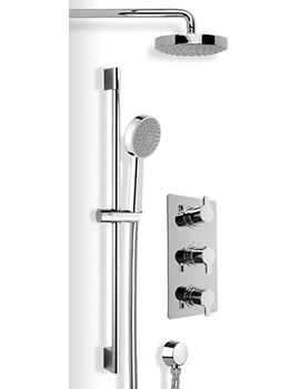 Cifial Coule Thermostatic Fixed/Flexi Shower Kit - 600302CL