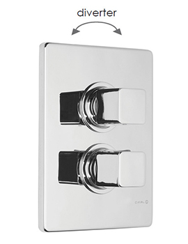 Cifial Cudo Thermostatic Valve, 2 Outlet - 600060CU