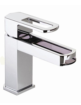 Cudo Open Mono Basin Mixer With Smoked Spout - 32400SMK