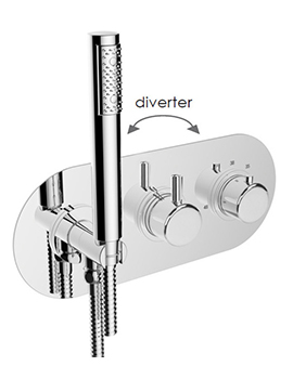 Technovation 35 2 Control Landscape Thermostatic Shower System, 2 Outlets - 600S38SE