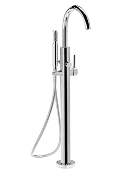 Technovation 465 Single Leg Floor Bath/Sower Mixer - 32422TH