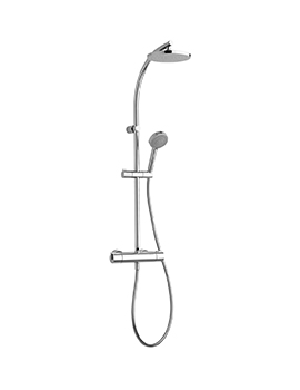 Cifial Round Shower Column with Pair Quick Fit Brackets - 780CCQF
