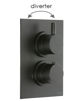 Cifial BLACK Concealed Thermostatic Valve  2 Outlets