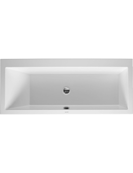 Vero 1700 x 750mm Bathtub One Backrest Slope, Incl. Support Frame