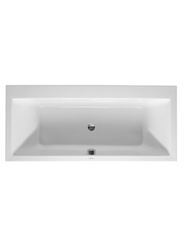 Vero Rectangular Bathtub Two Backrest Slope, Incl.Support Frame