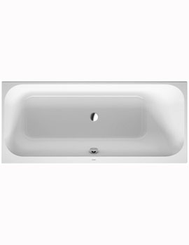 Duravit Happy D2 Bathtub with Slope on Right