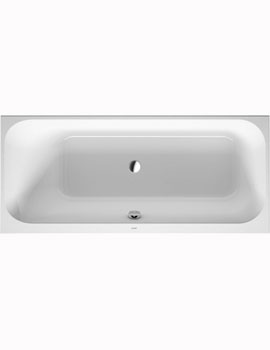 Duravit Happy D2 Bathtub with Slope on Left