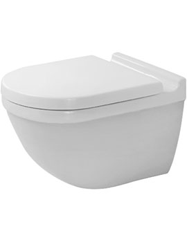 Duravit Duravit Starck 3 Wall Mounted Rimless Toilet With Invisible Fixing