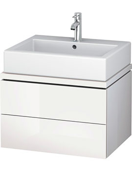 Duravit L-Cube 620 x 477mm Double Drawer Vanity Unit For Console