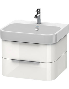 Happy D.2 Wall-Mounted 2 Drawers Vanity Unit 575mm