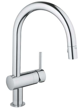 Grohe Minta Kitchen Mixer with C-Spout Pull-out Spray