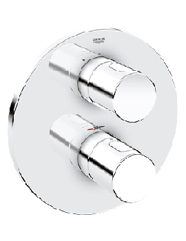 Grohe Cosmo Thermostat Shower Mixer Round Trim