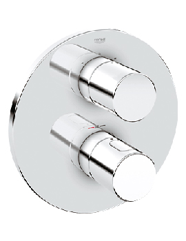 Grohe Grohe Cosmo Thermostat Shower Valve with Diverter Round Trim